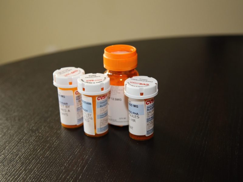 Prescription medicine bottles